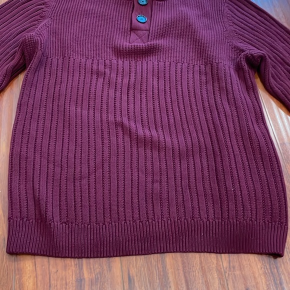 Calvin Klein Knit Merlot Sweater SzLG - Picture 4 of 9